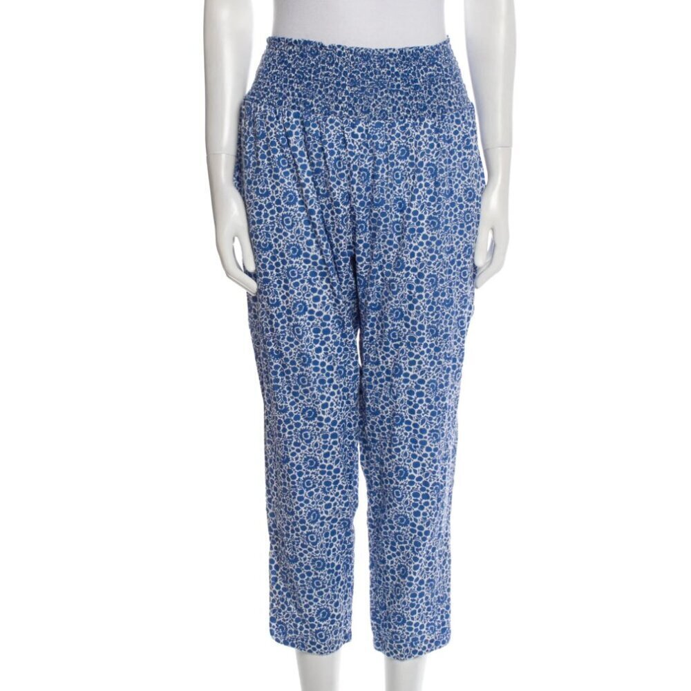 Hatch Maternity Floral Print Straight Leg Pants Size XS